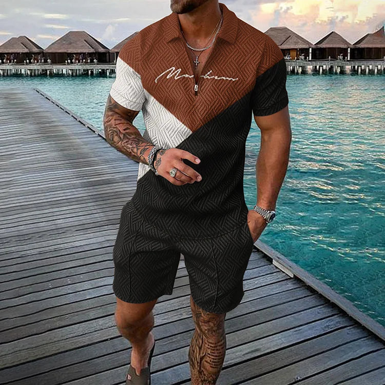 Volcano Shadow Polo Set – Dark, Defined, Daring
