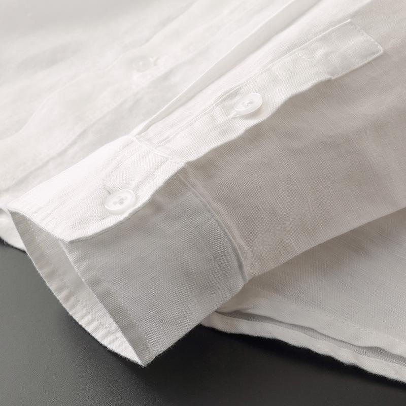 Drift Line Cotton-Linen Hoodie