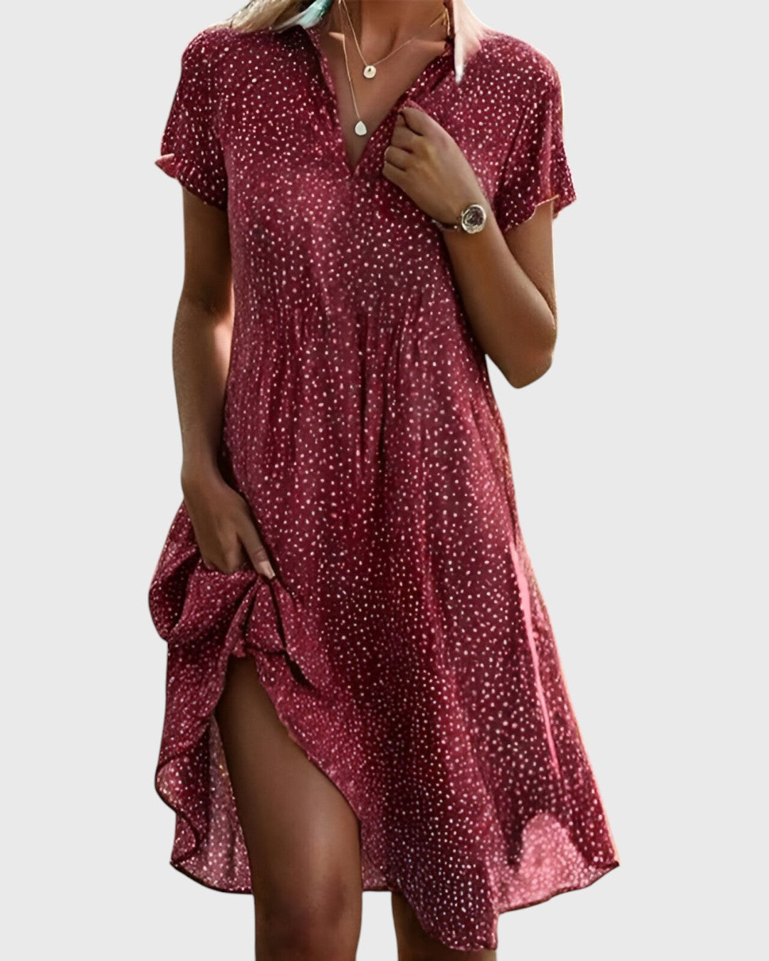 VITTORIA | Refined and Flowing Midi Dress for a Free and Confident Style