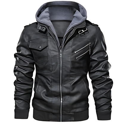 Albert™ - Vegan Leather Winter Jacket