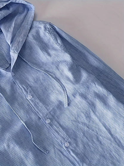 Drift Line Cotton-Linen Hoodie