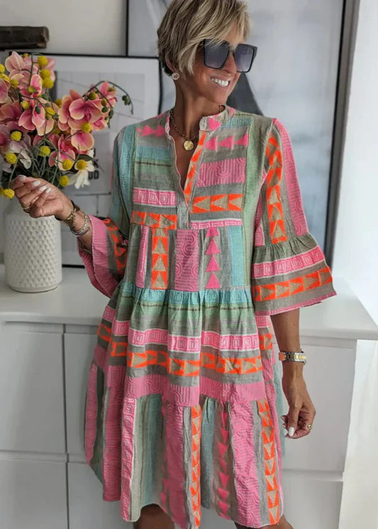 Ellie - Breathable Cotton Hemp Summer Dress