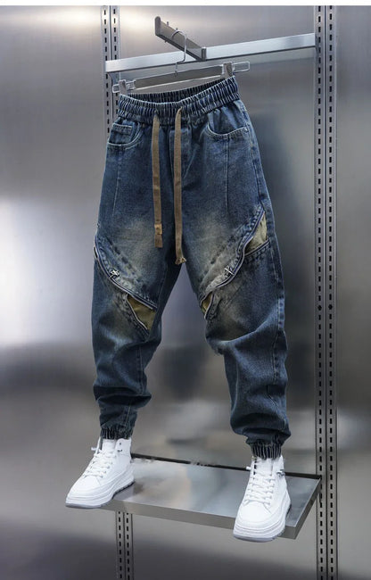 Romeo | Belted Baggy Denim Pants