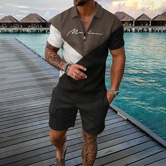 Volcano Shadow Polo Set – Dark, Defined, Daring