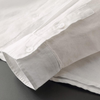 Drift Line Cotton-Linen Hoodie